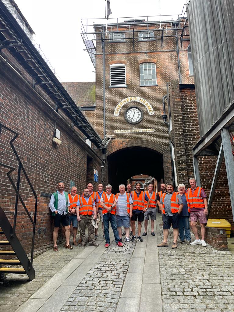 Obligatory group photo. This time in a brewery instead of the lodge room.